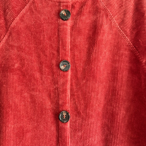 Soft Surroundings Rich Red Corduroy Top - Picture 2 of 7